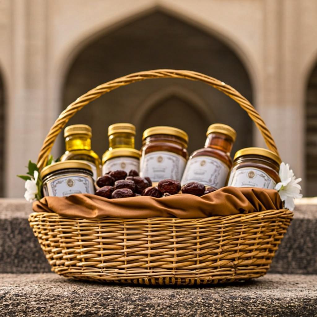 panier offrande dore medine