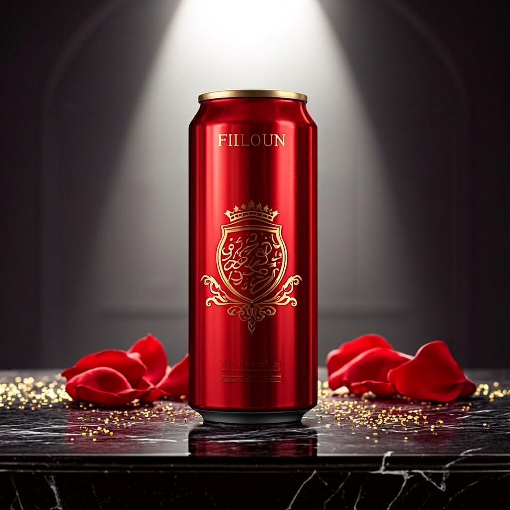 canette rouge or marbre