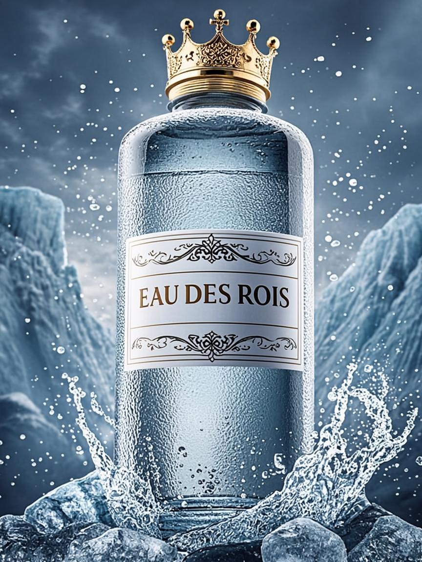 bouteille cristal couronne glace