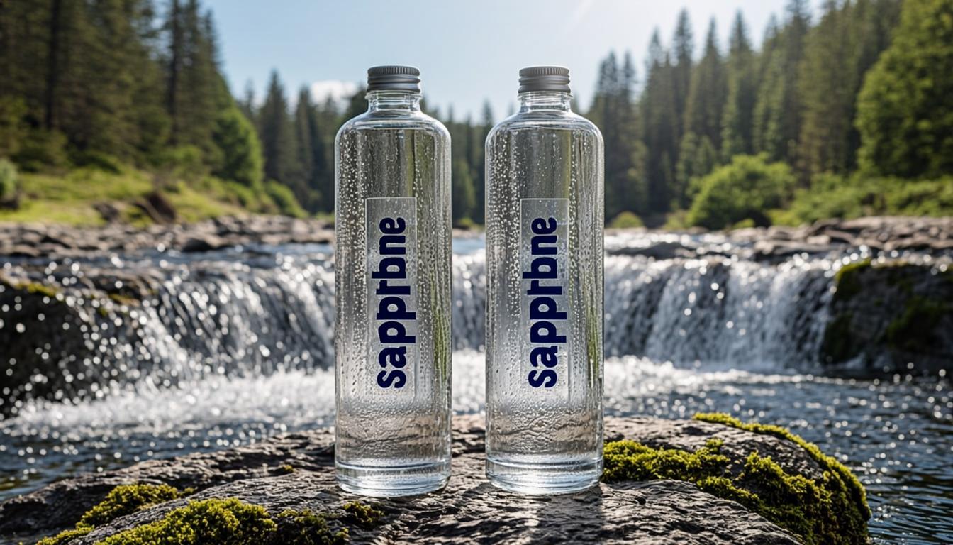 duo bouteilles cascade alpine