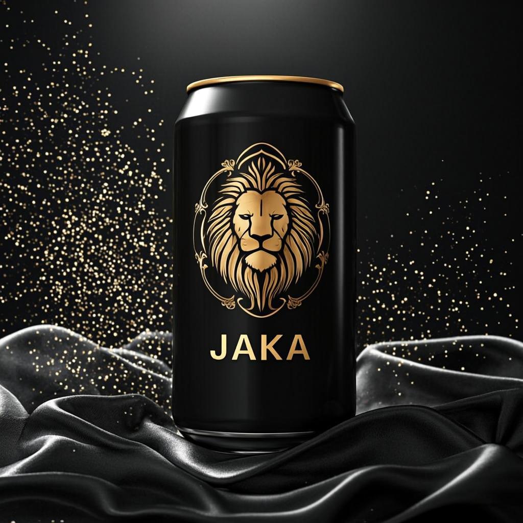 canette noir mat lion embleme