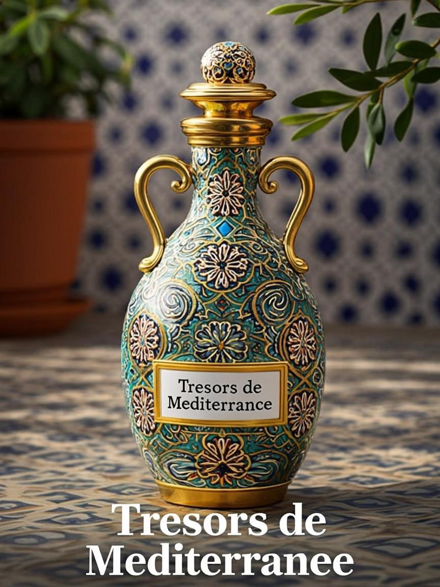 amphore turquoise mosaique andalouse