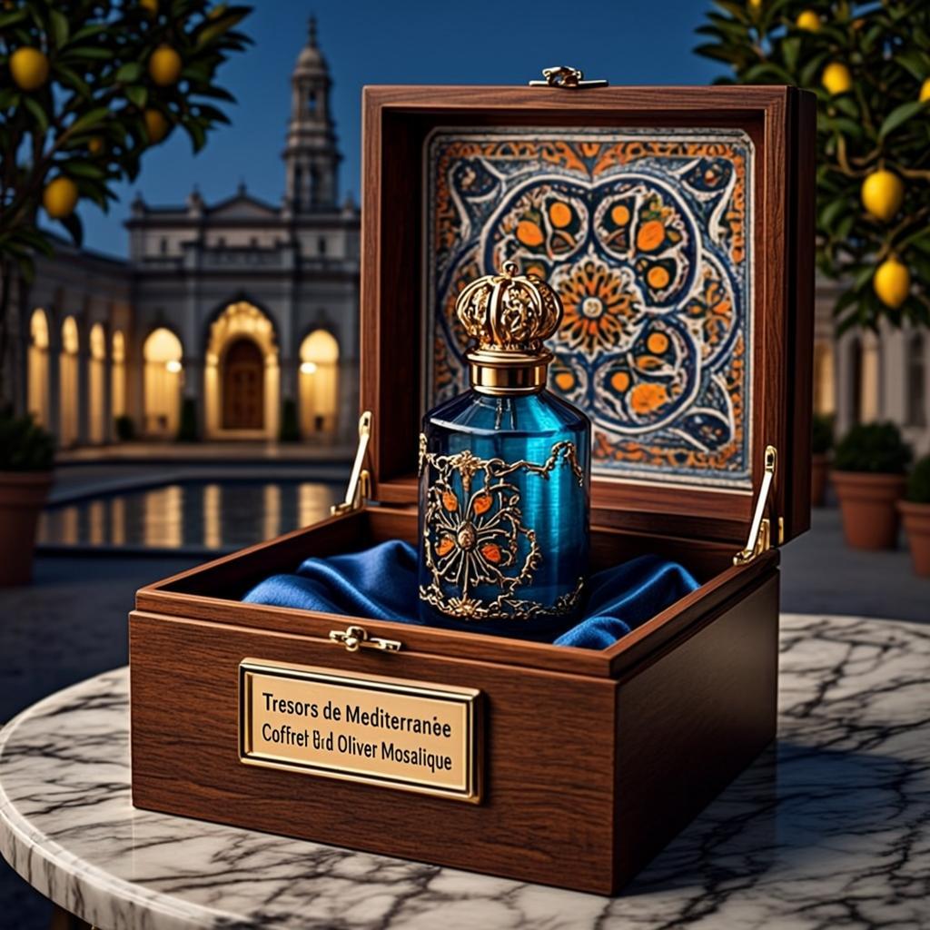coffret bois d olivier mosaique