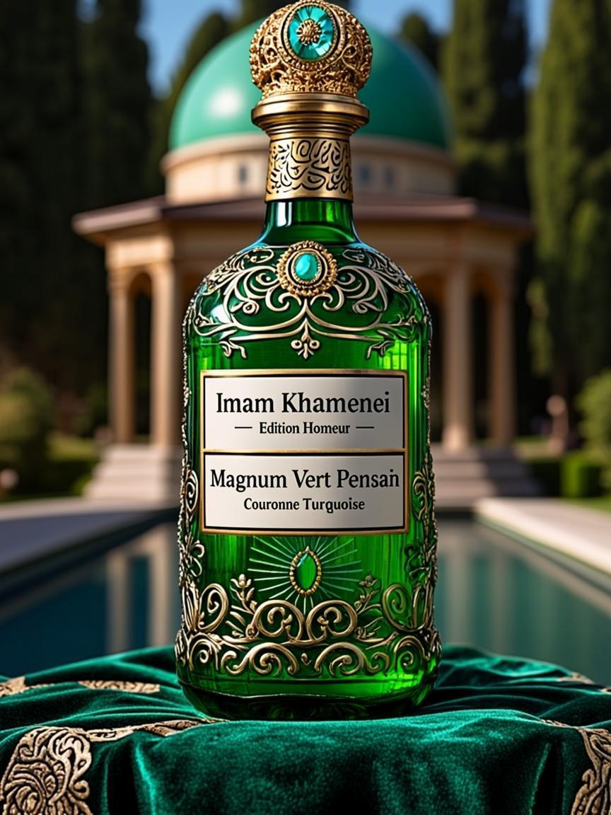 magnum vert persan couronne turquoise