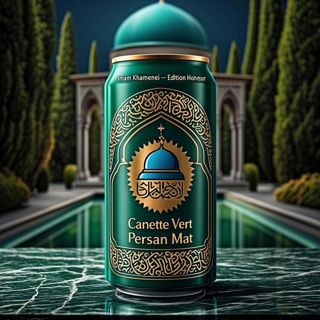 canette vert persan mat