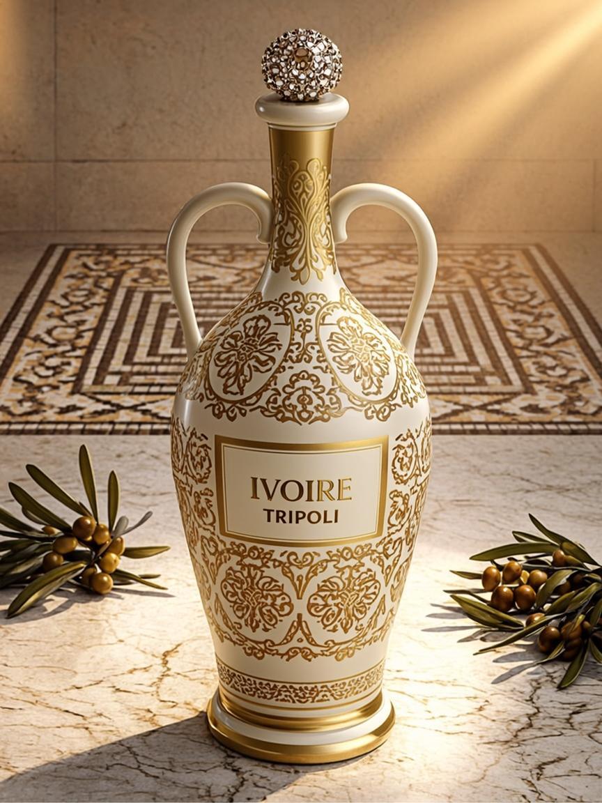 amphore creme mosaique marbre