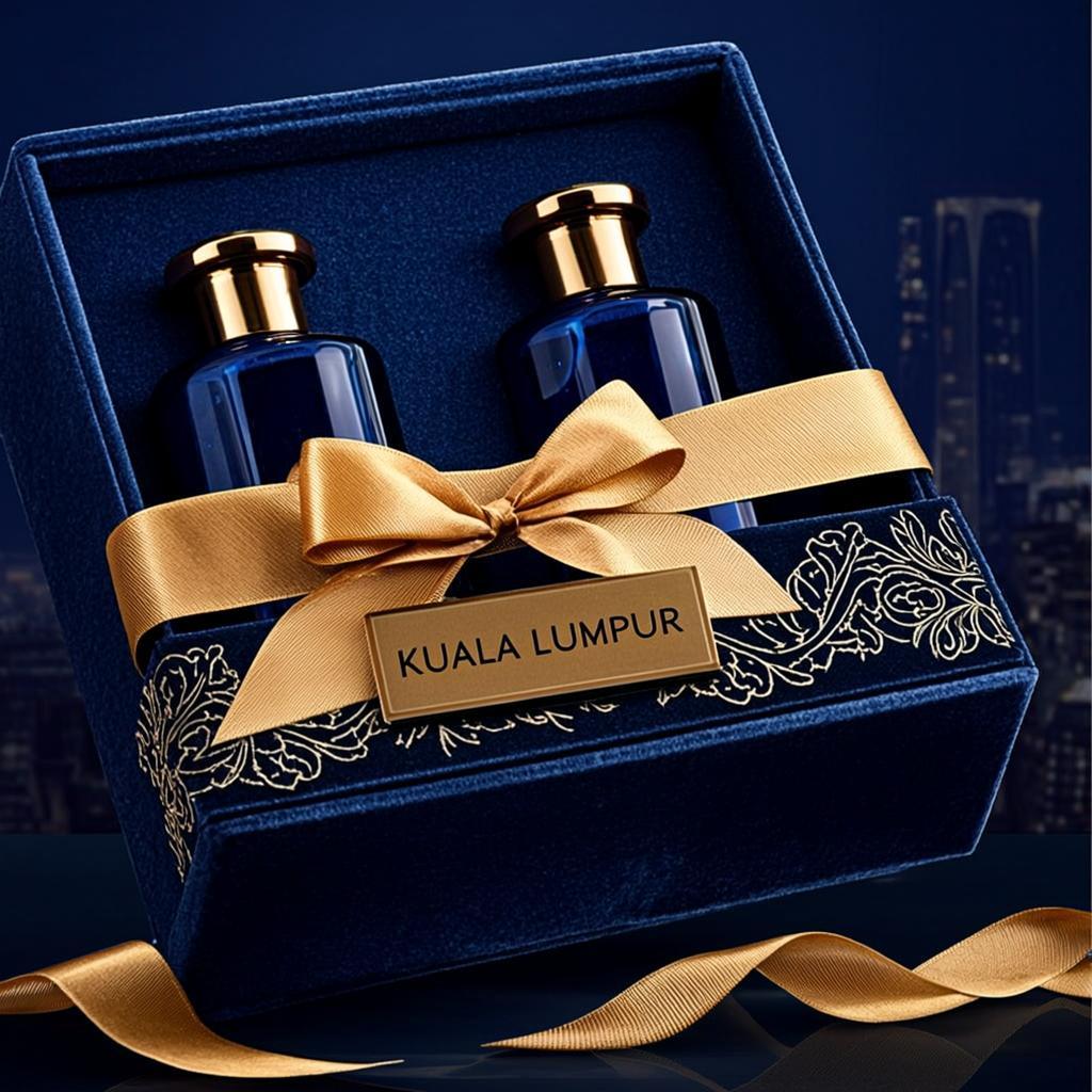 coffret bleu nuit cuivre batik